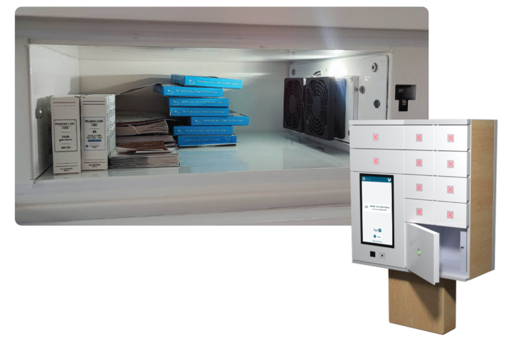 Intérieur de casier de Smart Case