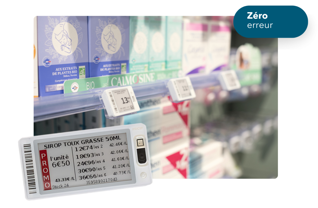 Produits dans un rayon de pharmacie