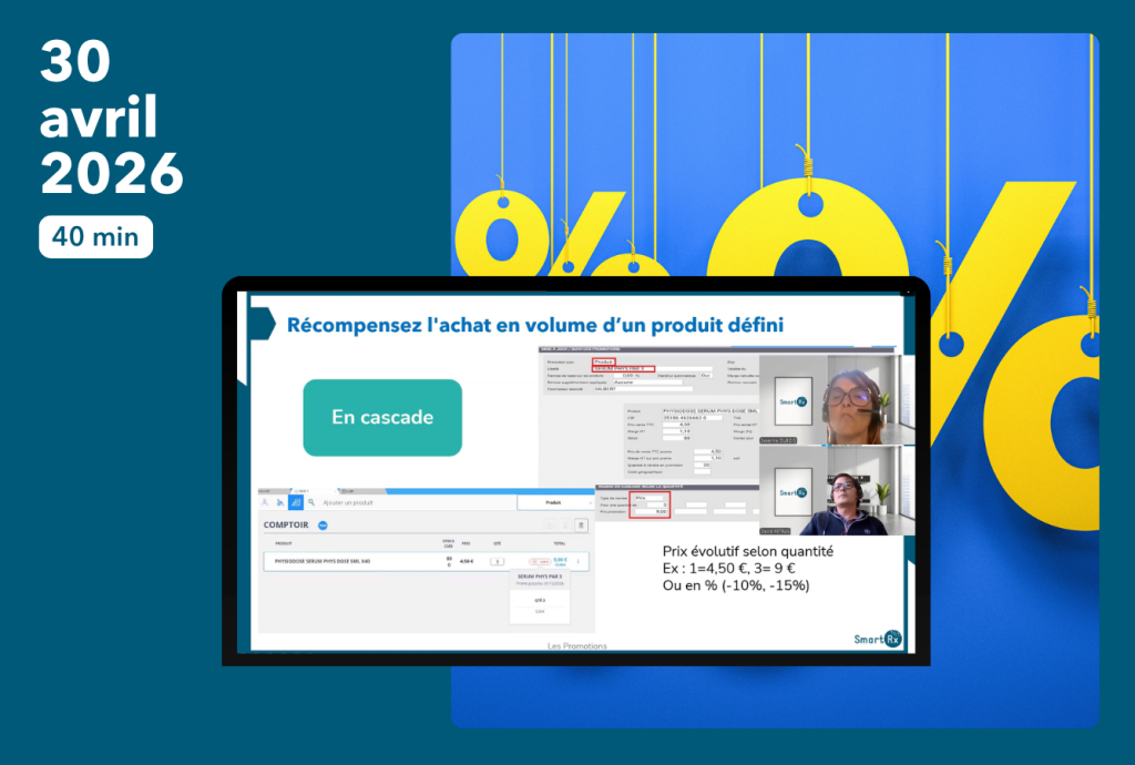 Vignette webinaire promotions et marges logiciel pharmacie smart rx
