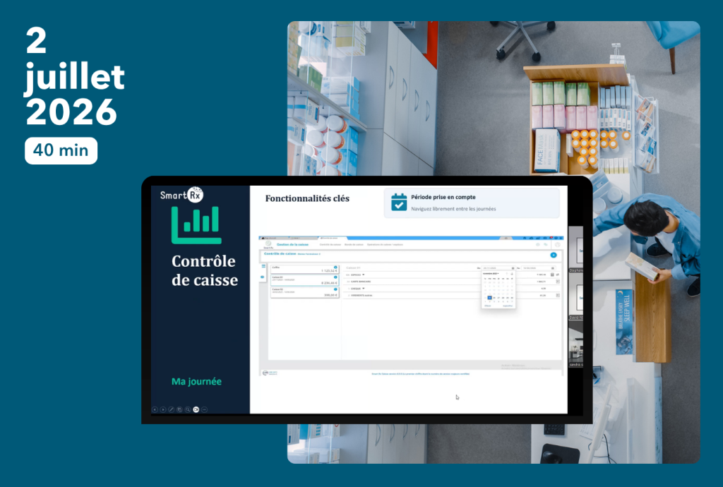 Interface gestion caisse logiciel smart rx