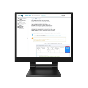 Ecran d'ordinateur avec l'aide en ligne du logiciel Smart Rx
