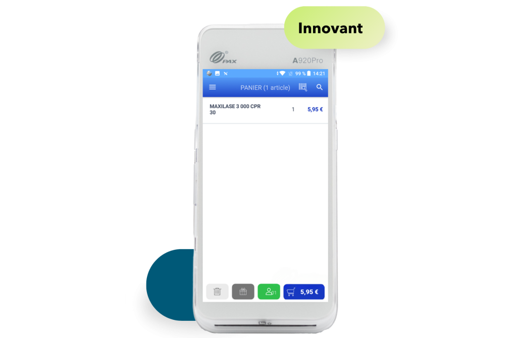 Capture d'ecran d'un scan produit dans le NEV mobile