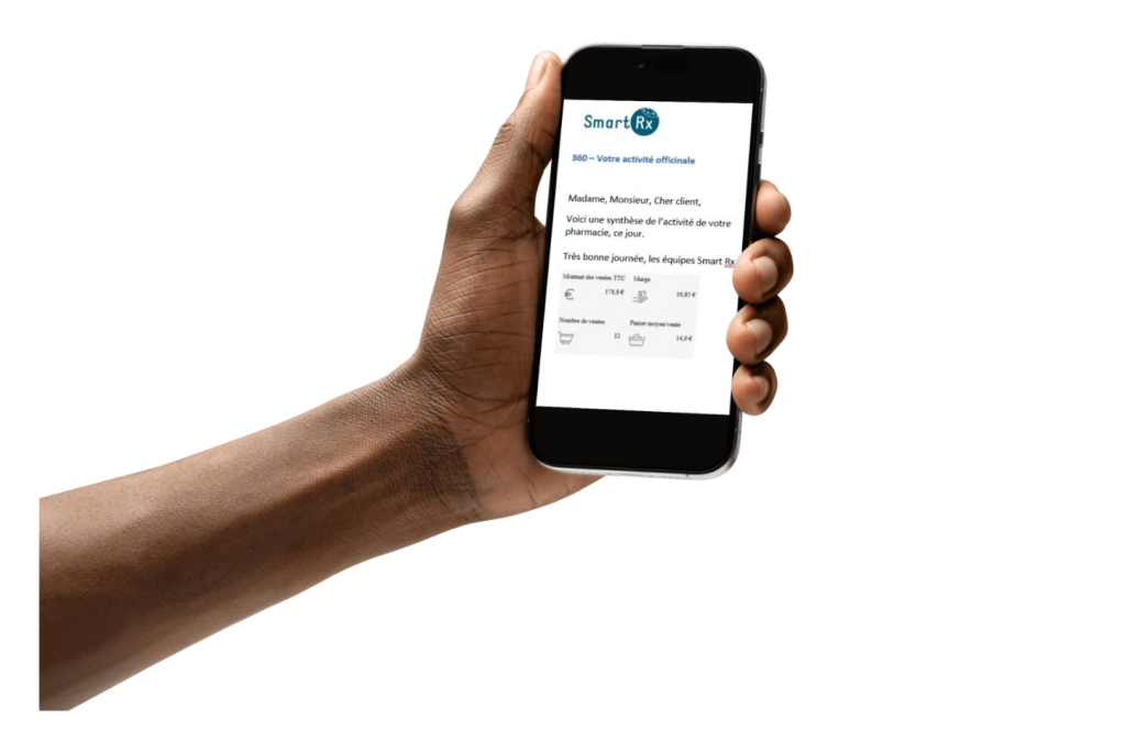Smartphone tenu dans une main