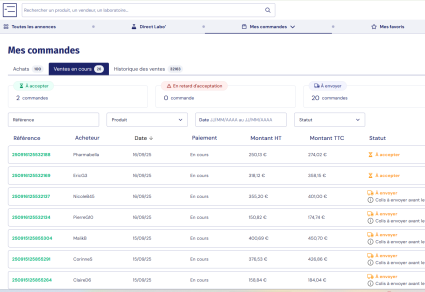 Gestion des ventes dans le comptoir des pharmacies