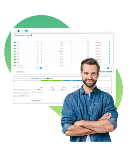 Interface du module achats dans Smart Rx