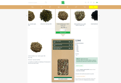 Capture d'écran Apotekisto module plantes