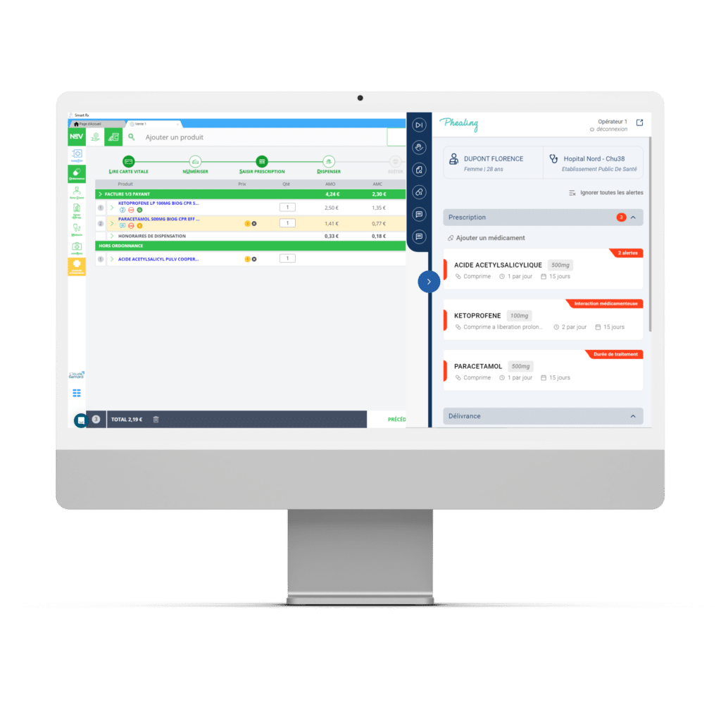 Aperçu de Phealing sur le logiciel Smart Rx NeV qui sera en démo à Pharmagora 2024 sur le stand H50