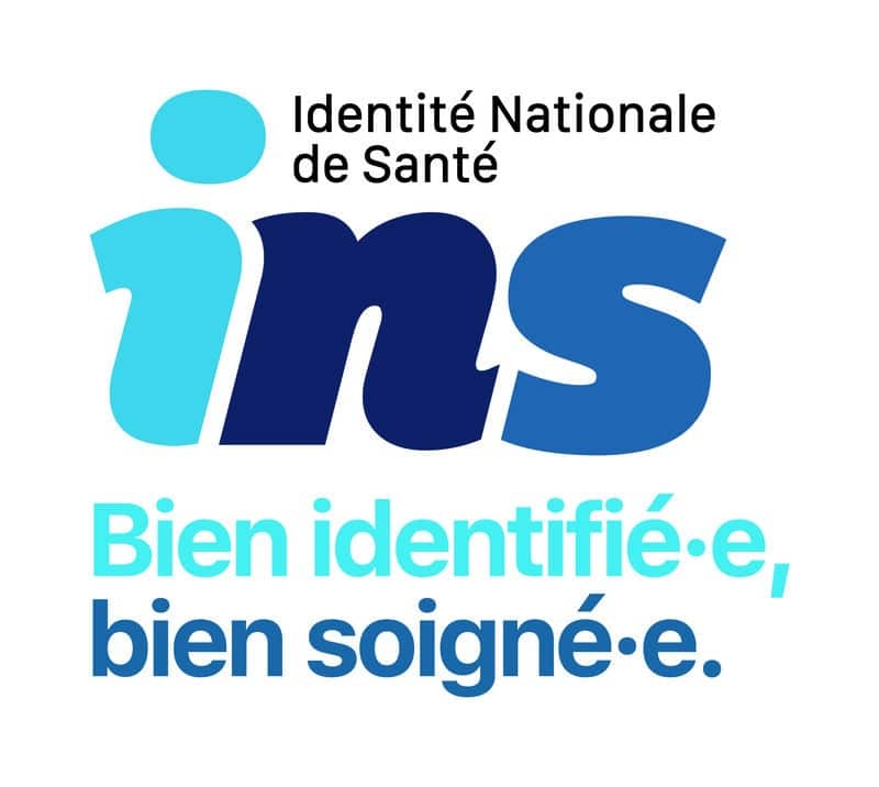 Logo de l'INS avec un slogan "bien identifié(e) bien soigné(e)" : page SEGUR