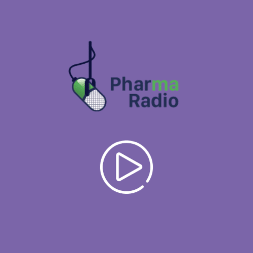 Logo Pharma Radio fond violet