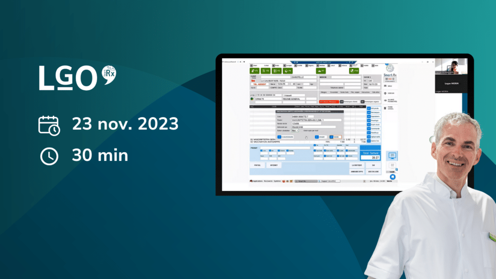 Vignette atelier de formation vidéo Smart Rx : la vaccination en pratique dans le logiciel Smart Rx